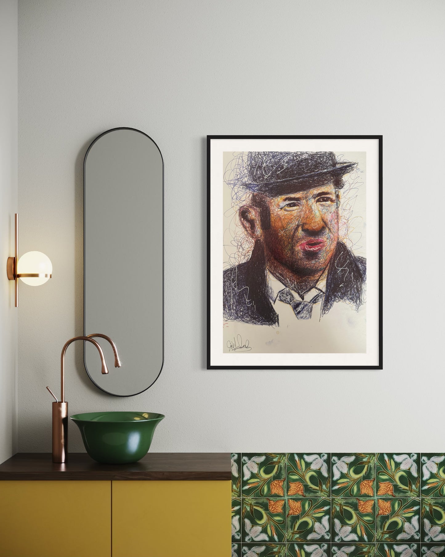 Gene Hackman French Connection - Ballpoint (Original)