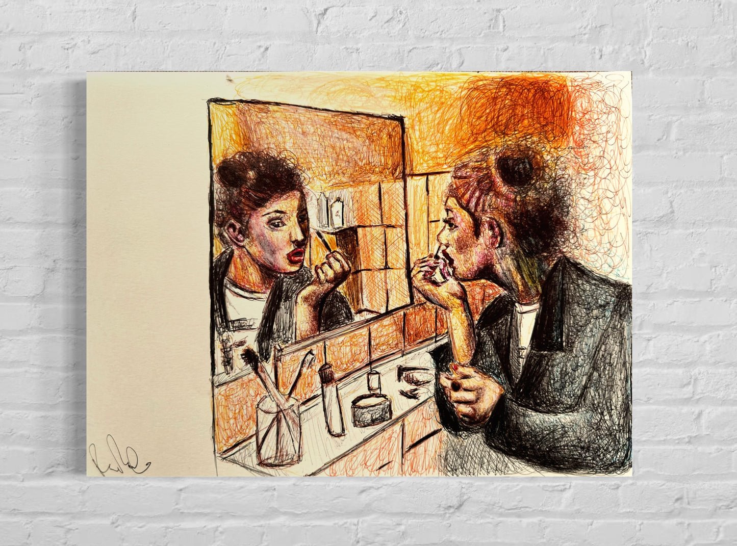 The Girl In The Mirror - Ballpoint Limited Edition (Original)