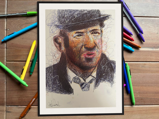 Gene Hackman French Connection - Ballpoint (Original)